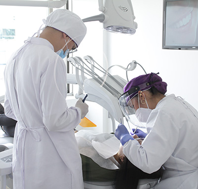 doctors in dental procedure